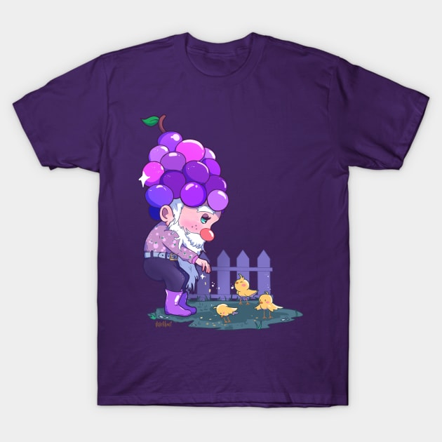 Grape Gnome T-Shirt by paintdust